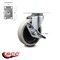 Service Caster 4 Inch Thermoplastic Rubber Wheel Top Plate Swivel Caster with Brake SCC SCC-05S410-TPRS-SLB - alternate 4